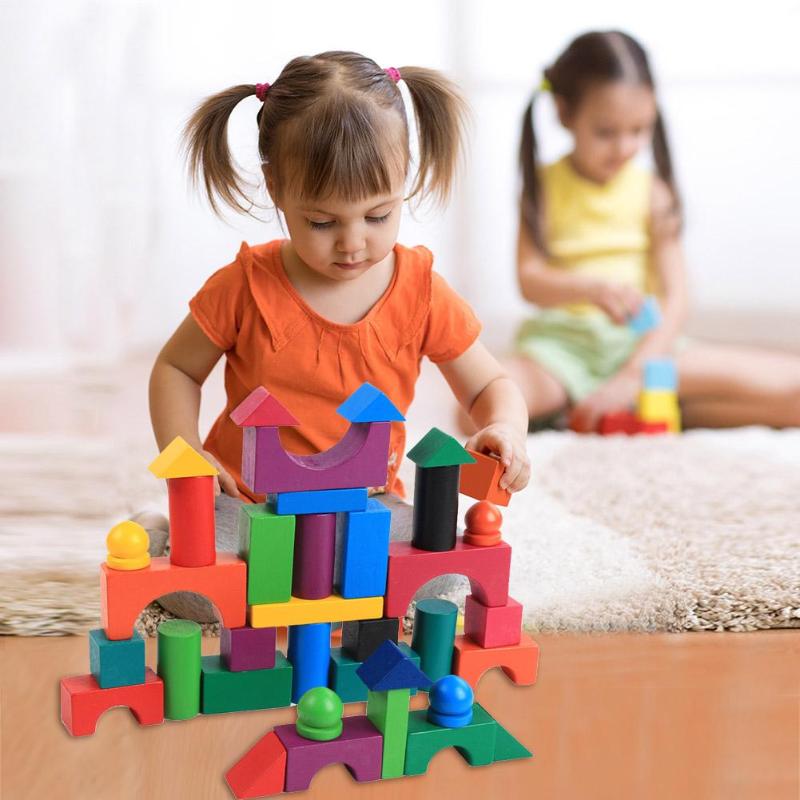 112-Piece Wooden Rainbow Domino Set