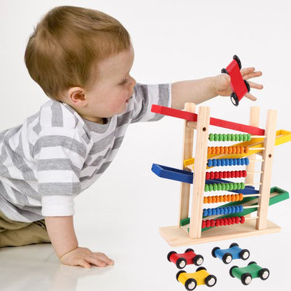 Montessori Wooden Abacus & Car Toy