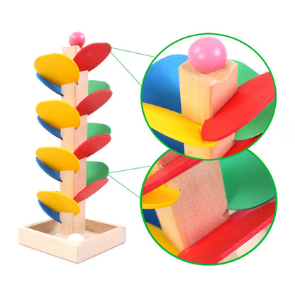 Children's Leaf Tower Rolling Ball Toy