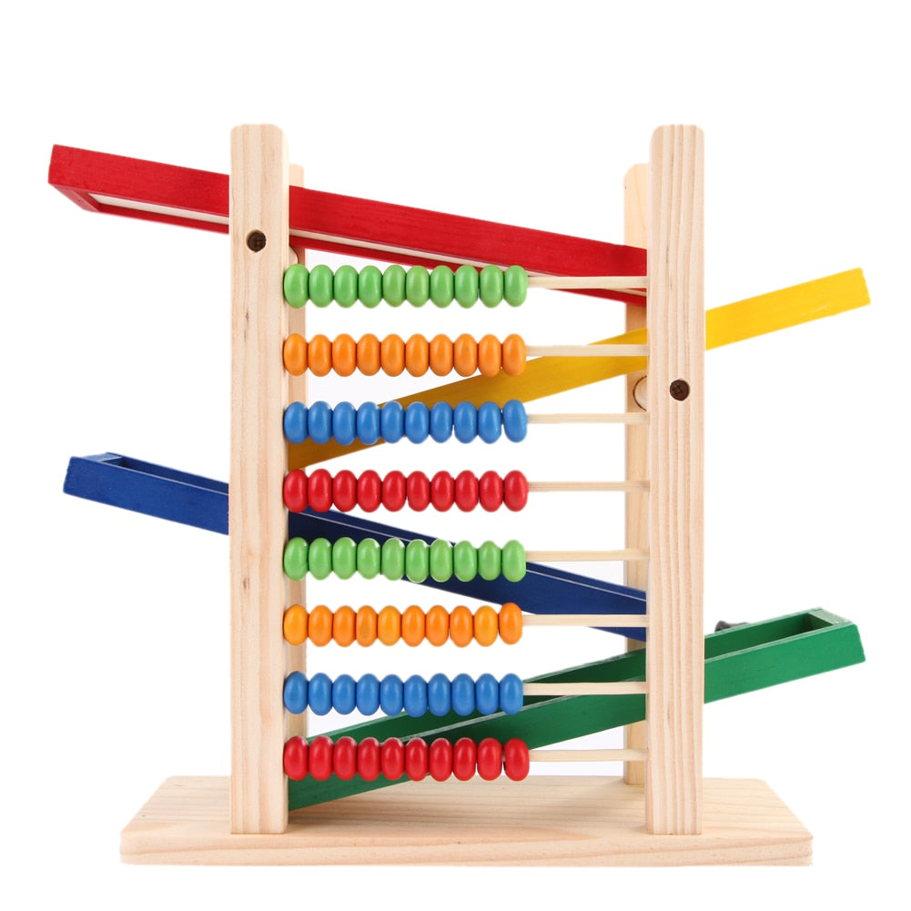 Montessori Wooden Abacus & Car Toy