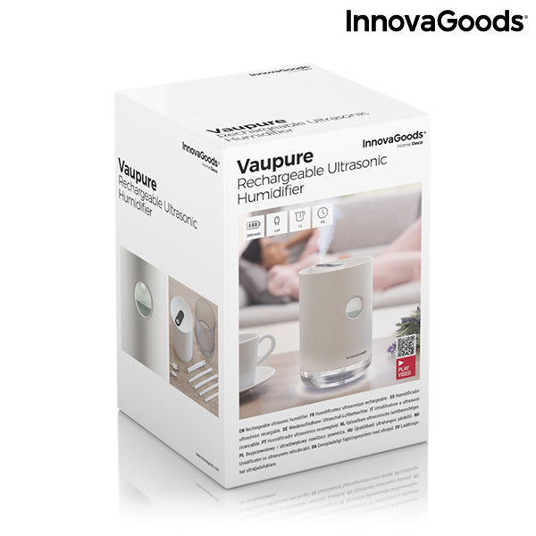 Rechargeable Ultrasonic Humidifier Vaupure InnovaGoods