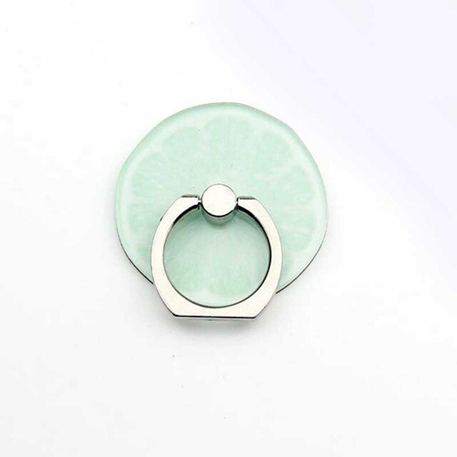 Mobile Phone Holder Metal Finger Ring Holder Cute Lemon Fruits Phone Ring Holder Phone Stand Support