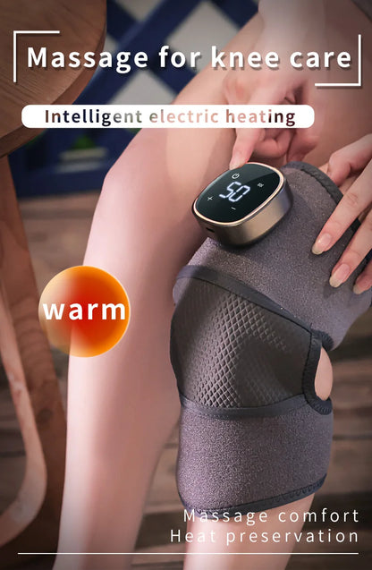 Electric heating massage knee pads