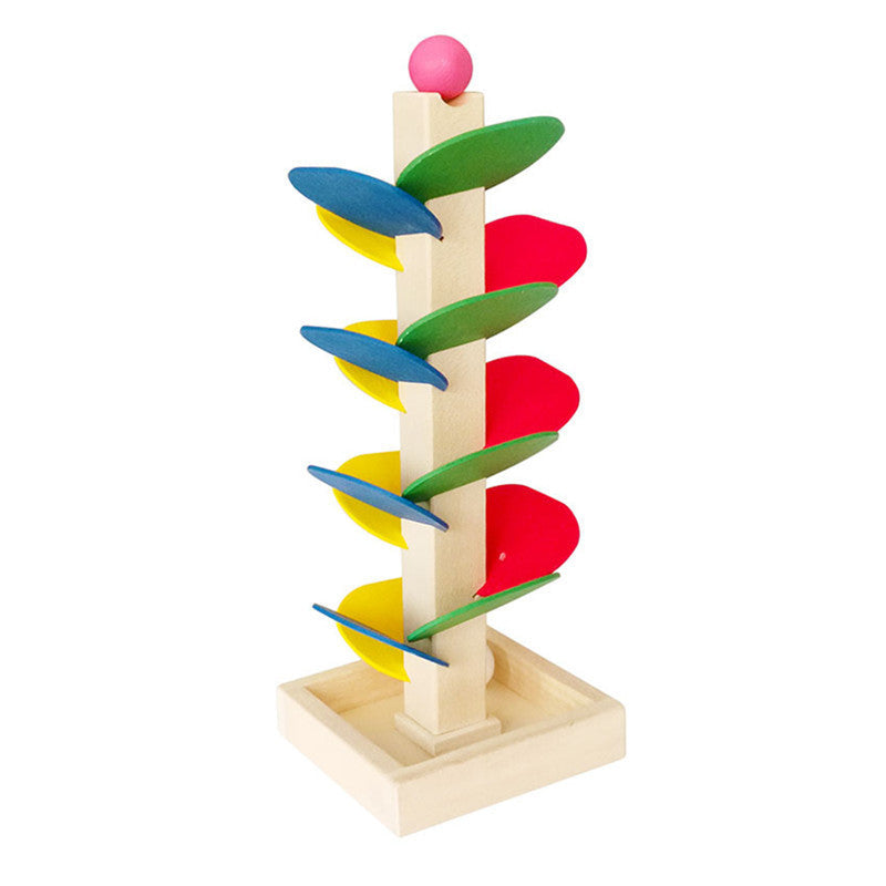 Children's Leaf Tower Rolling Ball Toy