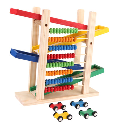 Montessori Wooden Abacus & Car Toy