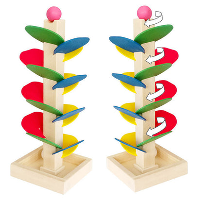 Children's Leaf Tower Rolling Ball Toy