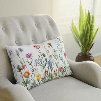 Floral Throw Pillow - Luxora