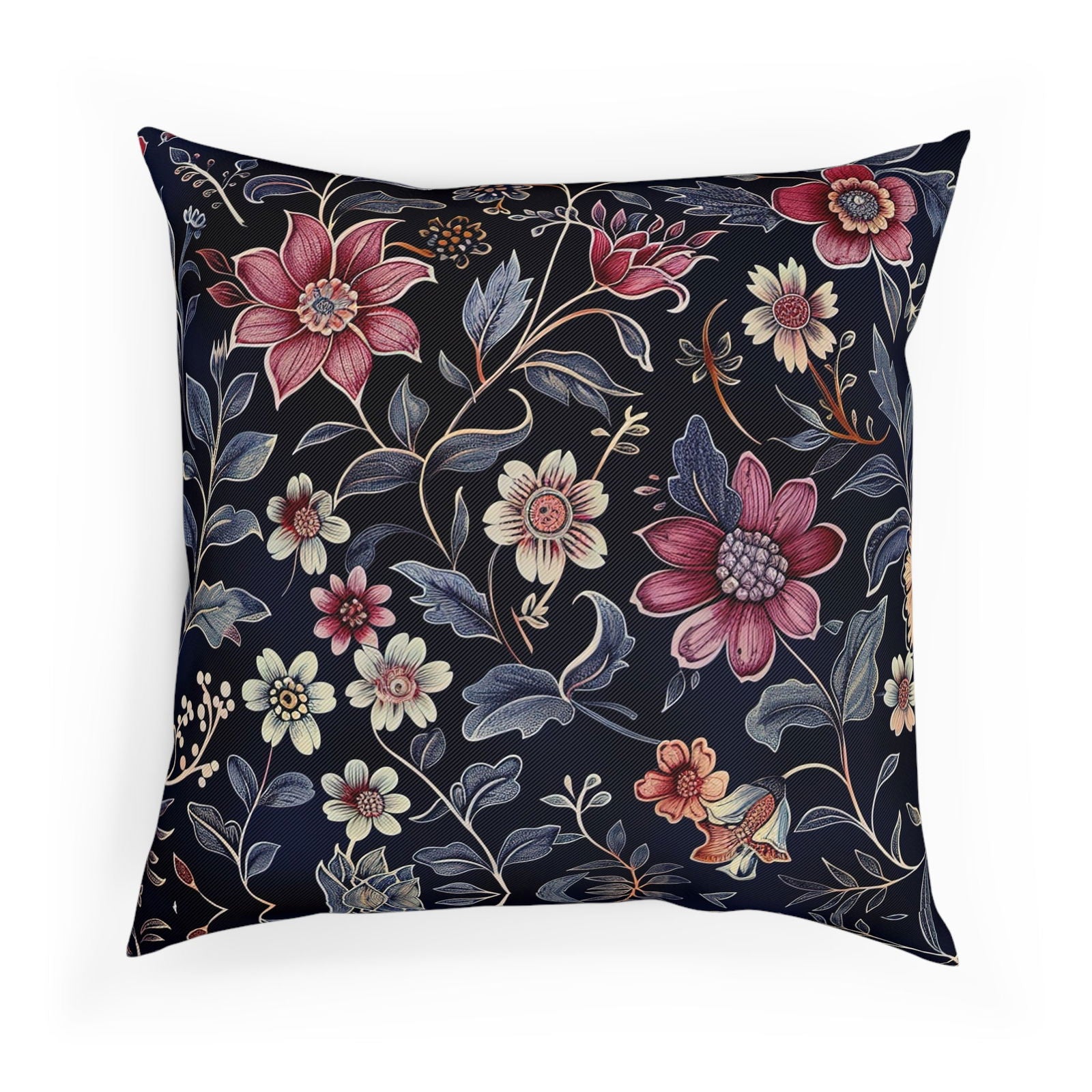 Floral Throw Pillow - Luxora