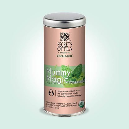 Mummy Magic Weight Loss Tea- 40 servings- Peppermint Flavor- Easy