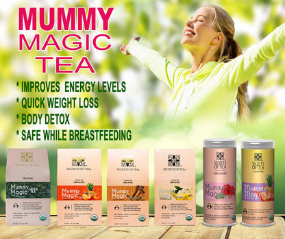 Mummy Magic Weight Loss Tea- 40 servings- Peppermint Flavor- Easy