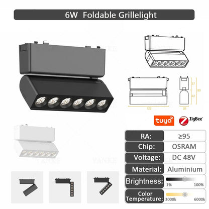 6MM Thin Smart Tuya Zigbee Dimmable Ceiling Surface Mount Magnetie