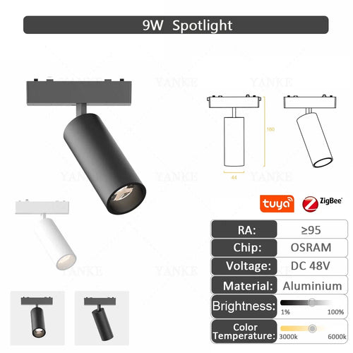 6MM Thin Smart Tuya Zigbee Dimmable Ceiling Surface Mount Magnetie