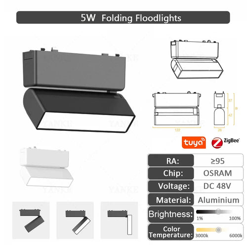 6MM Thin Smart Tuya Zigbee Dimmable Ceiling Surface Mount Magnetie