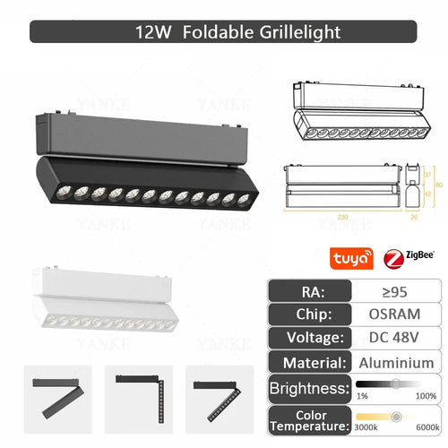 6MM Thin Smart Tuya Zigbee Dimmable Ceiling Surface Mount Magnetie