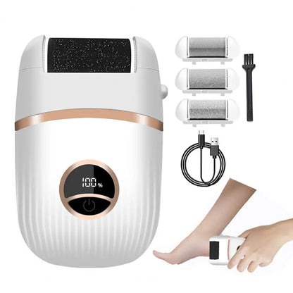 Electric Foot Callus Remover Kit LED Display Rechargeable Feet Care